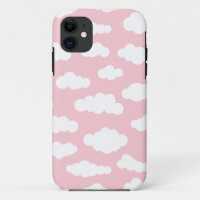 Pastel Clouds Asthetic White And Pink Art