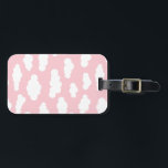 Pastel Clouds Asthetic White And Pink Art  Luggage Tag<br><div class="desc">Whimsical abstract pink and white small clouds print illustration design. Simple minimalist clouds theme for nursery room,  childrens room,  teenager. Cumulus altocumulus fluffy white and baby pastel pink sky clouds. Artsy clouds illustration for kids,  clouds nursery decor,  clouds pastel bedding. Clouds pattern in pastel pink colour.</div>