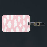 Pastel Clouds Asthetic White And Pink Art  Luggage Tag<br><div class="desc">Whimsical abstract pink and white small clouds print illustration design. Simple minimalist clouds theme for nursery room,  childrens room,  teenager. Cumulus altocumulus fluffy white and baby pastel pink sky clouds. Artsy clouds illustration for kids,  clouds nursery decor,  clouds pastel bedding. Clouds pattern in pastel pink colour.</div>