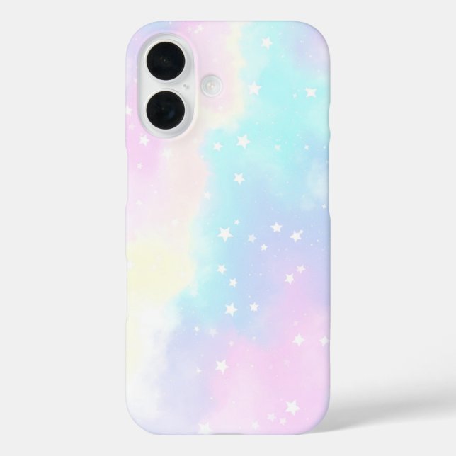 Pastel Cloudy Sky with Stars Dreamy Design Case-Mate iPhone Case (Back)