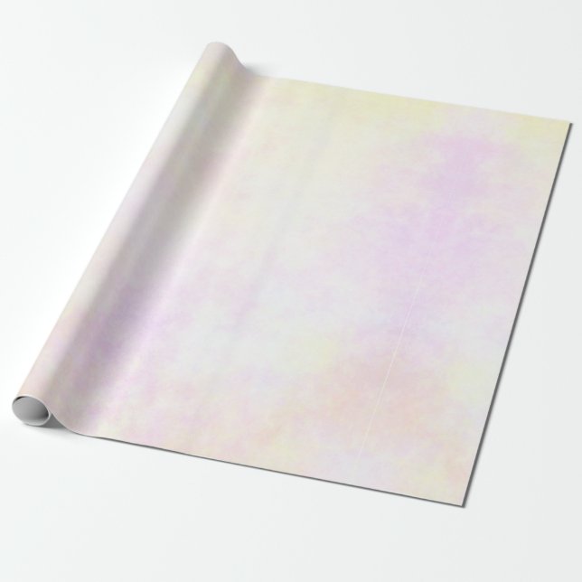 Pastel Cloudy Wrapping Paper (Unrolled)