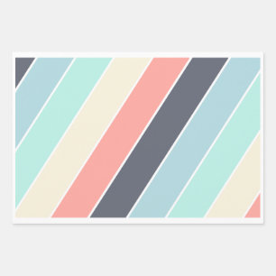 Pastel color pallete gift wrapping paper sheet