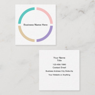 Pastel Color Trendy Business Cards Design