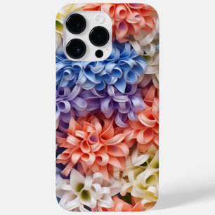PASTEL COLORED 3-D LOOK HYACYNTH FLOWERS Case-Mate iPhone 14 PRO MAX CASE