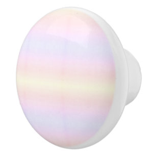 Pastel colored bunt Rainbow Color Regenbogenfarben Ceramic Knob