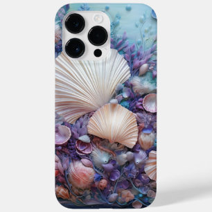 PASTEL COLORED SEASHELLS IN A CLEAR OCEAN Case-Mate iPhone 14 PRO MAX CASE