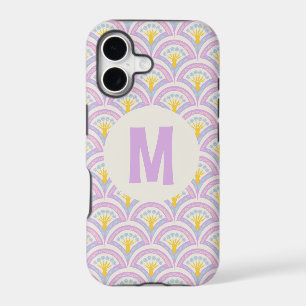 Pastel colored shell pattern