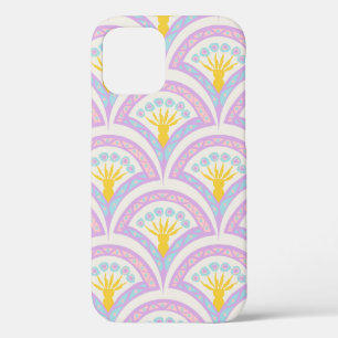 Pastel colored shell pattern iPhone 12 case