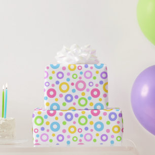 Pastel Colorful Circles  Wrapping Paper