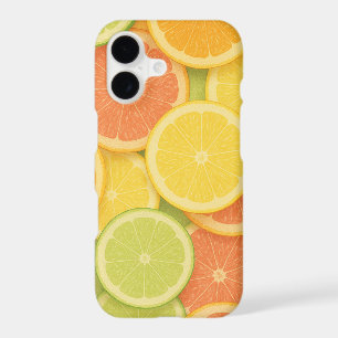 Pastel Colorful Citrus Slice Pattern