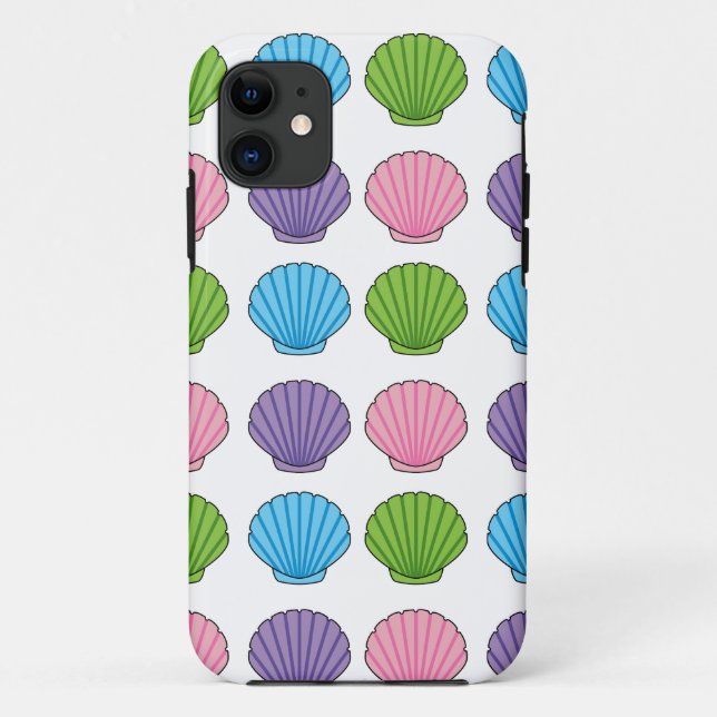 Pastel Colorful Seashell Pack Case-Mate iPhone Case (Back)