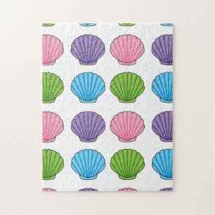 Pastel Colorful Seashell Pack Jigsaw Puzzle
