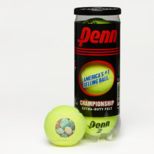 Pastel colorful stones tennis balls