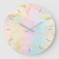 pastel colors faux glitter effect