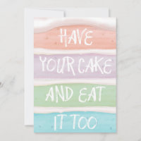 Pastel Colors Have Your Cake and Eat it Too