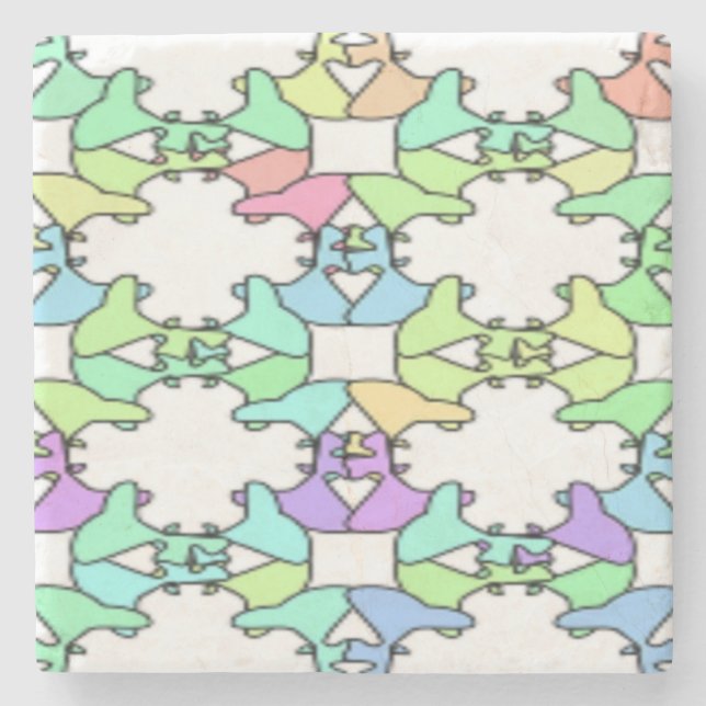 PASTEL COLORS STONE COASTER (Front)