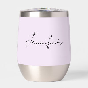Pastel Colour Calligraphy Elegant Plain Simple Nam