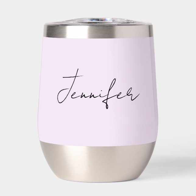 Pastel Colour Calligraphy Elegant Plain Simple Nam (Front)