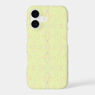 Pastel Colour Dots And Tapered Lines Pattern Art