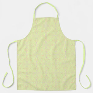 Pastel Colour Dots And Tapered Lines Pattern Art Apron