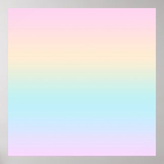 Pastel colour gradient poster