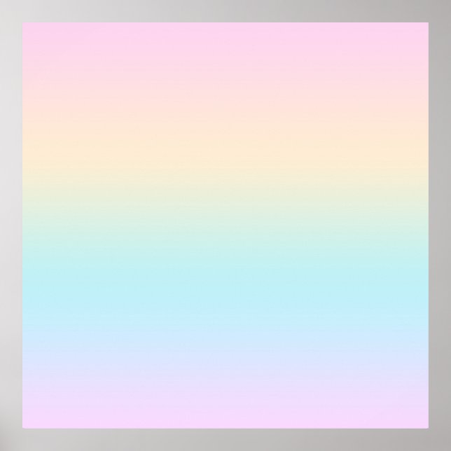 Pastel colour gradient poster (Front)