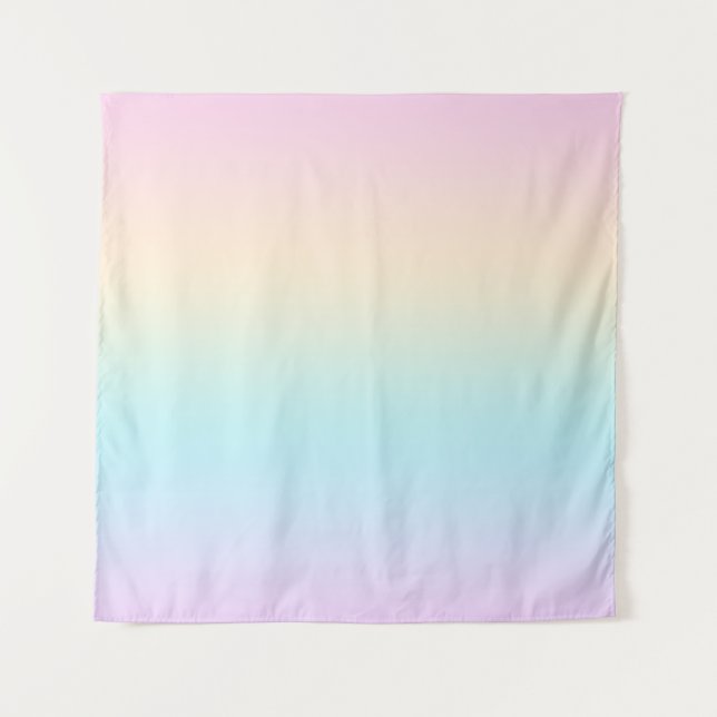 Pastel colour gradient tapestry (Front)