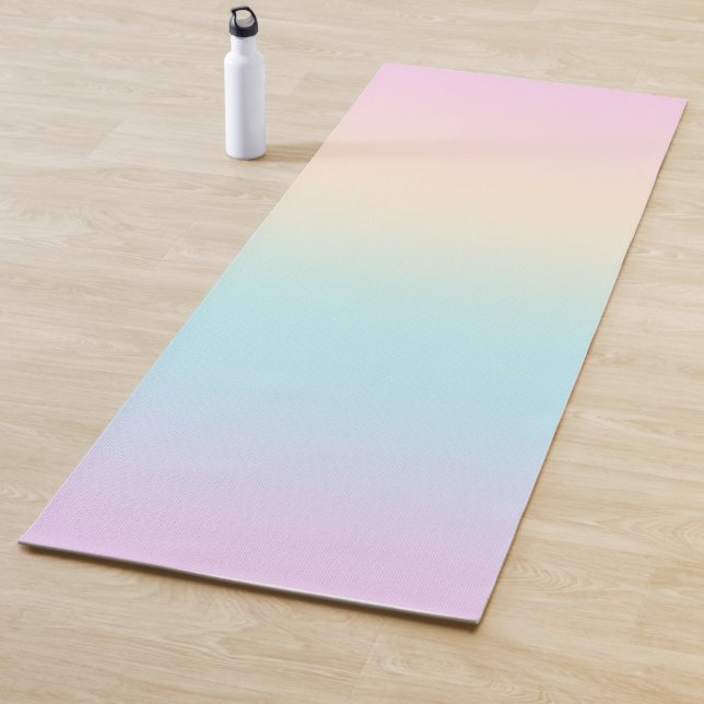Pastel colour gradient yoga mat (In Situ)