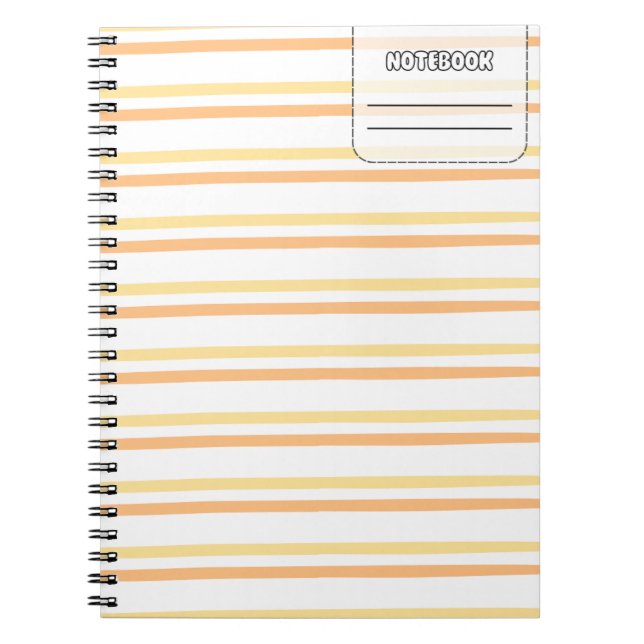 Pastel Colour Line Notebook (Front)