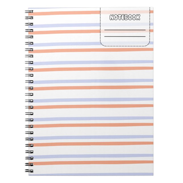 Pastel Colour Line Notebook (Front)