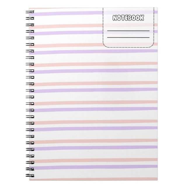 Pastel Colour Line Notebook (Front)