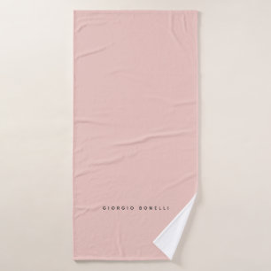 Pastel Colour Minimalist Personal Modern Own Name Bath Towel