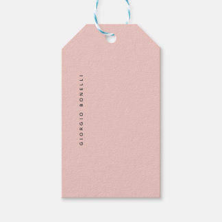 Pastel Colour Minimalist Personal Modern Own Name Gift Tags