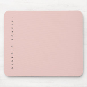 Pastel Colour Minimalist Personal Modern Own Name Mouse Mat