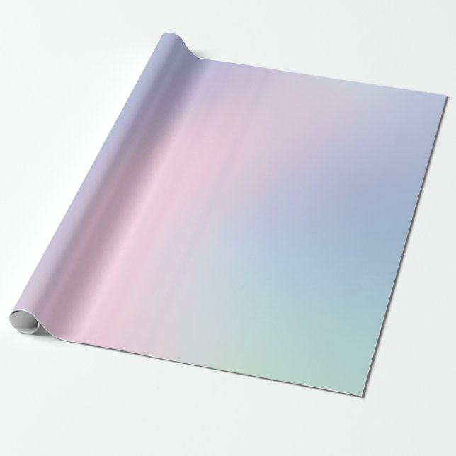 Pastel Colour Plain Wrapping Paper (Unrolled)