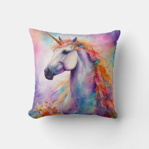 Pastel Colour Unicorn Cushion