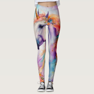 Pastel Colour Unicorn Leggings