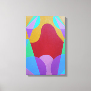 Pastel Coloured Abstract Canvas Print