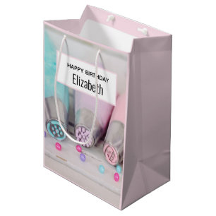 Pastel Coloured Cake Decorating Tools Birthday Medium Gift Bag