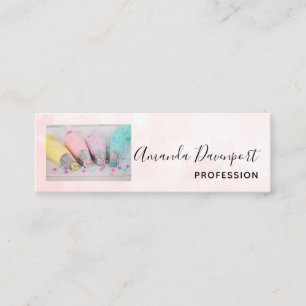 Pastel Coloured Cake Decorating Tools Mini Business Card