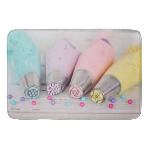 Pastel Coloured Cake Decorating Tools Photograph Bath Mat