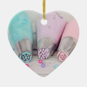 Pastel Coloured Cake Decorating Tools Photograph Ceramic Tree Decoration