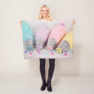 Pastel Coloured Cake Decorating Tools Photograph Fleece Blanket