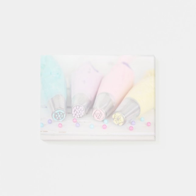 Pastel Coloured Cake Decorating Tools Photograph Post-it Notes (Front)