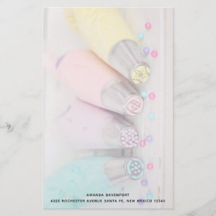 Pastel Coloured Cake Decorating Tools Photograph Stationery