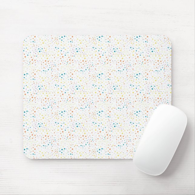pastel coloured polka dots mouse mat (With Mouse)