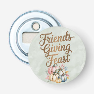 Pastel Coloured Pumpkins Friendsgiving Feast Bottle Opener