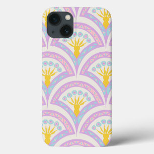Pastel coloured shell pattern iPhone 13 case