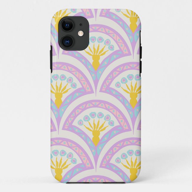 Pastel coloured shell pattern Case-Mate iPhone case (Back)