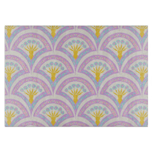 Pastel coloured shell pattern cutting board